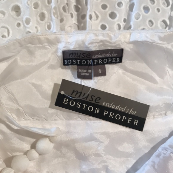 Boston Proper Muse eyelit white dress - Picture 6 of 8